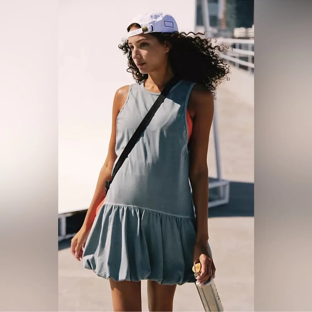 NEW Free People Hot Shot Bubble Set Dress and Shorts - Picture 2 of 12